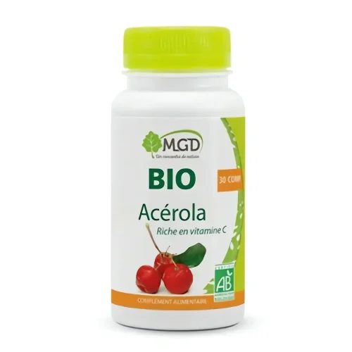 Bio Acerola 30 gélules MGD Nature complément alimentaire bio