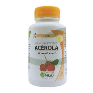 Acerola citron 50 comprimés MGD Nature complément alimentaire bio