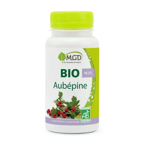Bio Aubépine 90 gélules MGD Nature complément alimentaire bio