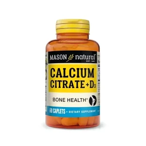 comprimés Calcium vitamine D3 Mason Natural 100 unités complément alimentaire