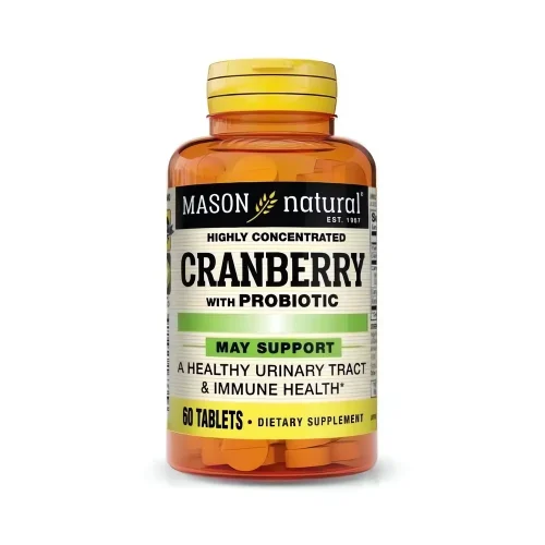 Canneberge probiotiques 60 comprimés complément alimentaire Mason Natural