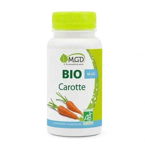 Bio Carotte 90 gélules MGD Nature complément alimentaire bio