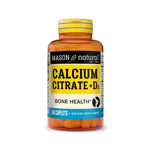 citrate Calcium Vitamine D3 60 comprimés complément alimentaire Mason Natural