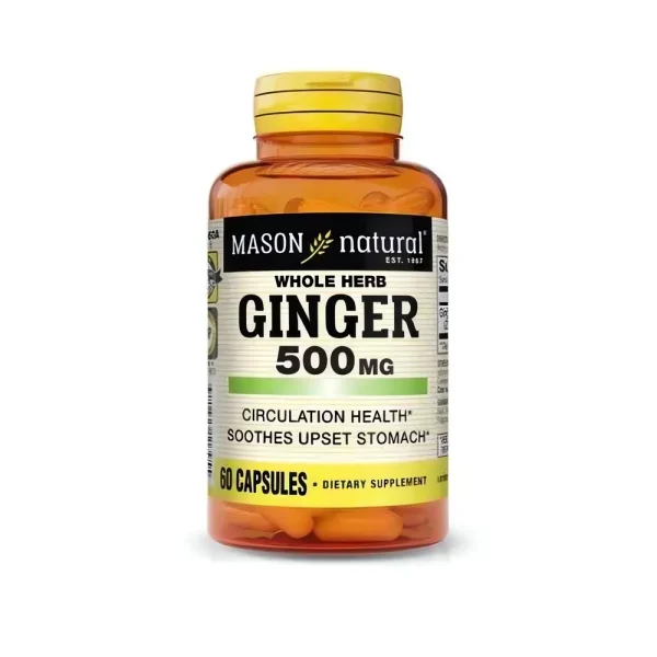 gingembre 500 mg 60 gélules Mason Natural