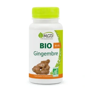 Bio Gingembre 90 gélules MGD Nature complément alimentaire bio