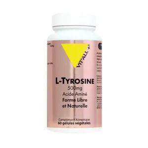L-Tyrosine 500 mg 60 gélules complément alimentaire Vit'all+