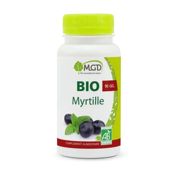 Bio Myrtille 90 gélules MGD Nature complément alimentaire bio