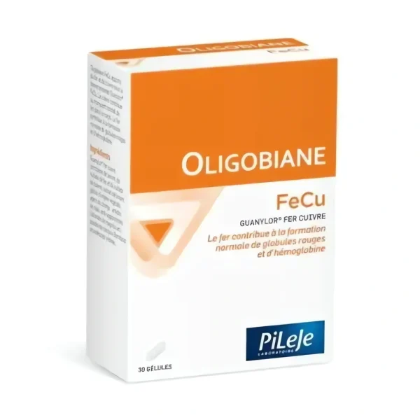 Oligobiane FeCu 30 gélules complément alimentaire PiLeJe