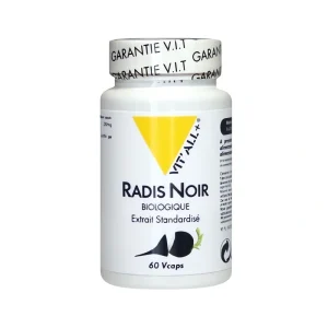 Radis Noir 250 mg 60 gélules complément alimentaire Vit'all+
