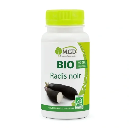 Bio Radis noir 90 gélules – Complément alimentaire naturel – MGD Nature Bio Radis noir 90 gélules MGD Nature complément alimentaire bio