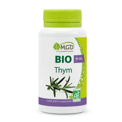 Bio Thym 90 gélules – Complément alimentaire naturel – MGD Nature Bio Thym 90 gélules MGD Nature complément alimentaire bio