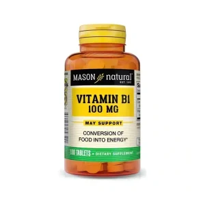 Vitamine B1 100mg Mason Natural 100 comprimés complément alimentaire