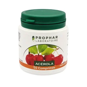 acerola bio – 50 gélules Prophar | complément alimentaire riche en vitamine c naturelle