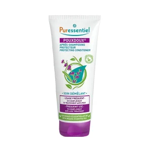 après shampooing protecteur pouxdoux 200 ml puressentiel, après-shampooing anti-poux