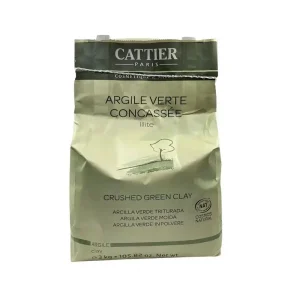 Argile verte concassée bio 3kg Cattier – masque naturel purifiant et régénérant