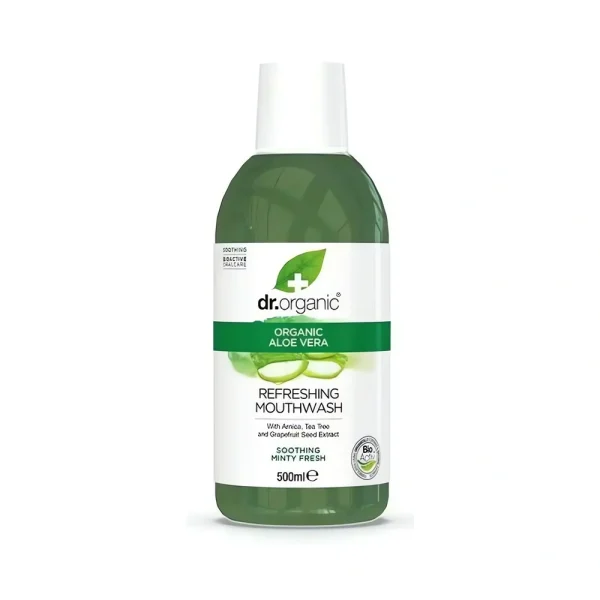 Bain de bouche naturel à l’aloe vera Dr. Organic