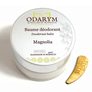 Baume déodorant Magnolia sans HE – 30 ml – Odarym,baume déodorant magnolia 30 ml odarym naturel bio maroc