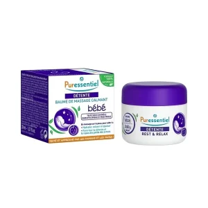 baume massage calmant bébé sommeil 30 ml puressentiel, baume bébé sommeil