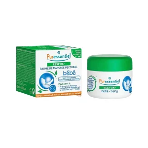 baume de massage pectoral enfant 60 ml puressentiel, baume enfant