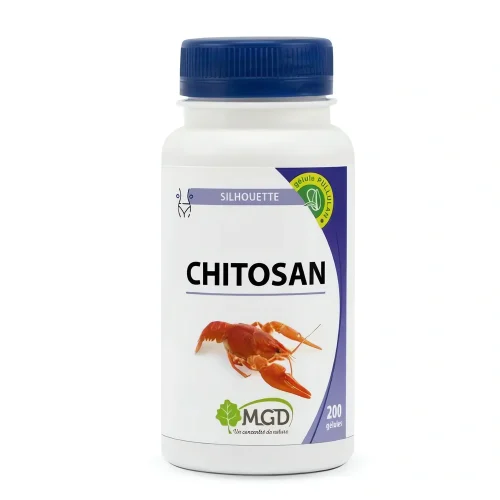 Chitosan 200 gélules – Complément alimentaire naturel – MGD Nature Chitosan 200 gélules MGD Nature complément alimentaire naturel