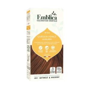 Coloration végétale 3.4 Châtain foncé auburn 100 g Emblica teinte riche