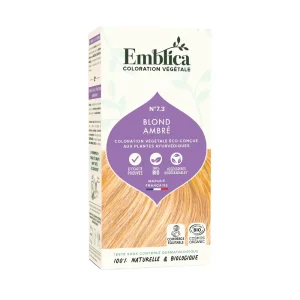 Coloration végétale 7.3 Blond ambré 100 g Emblica nuance claire