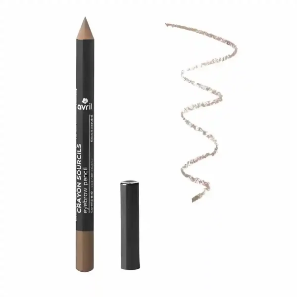 crayon sourcils blond cendré bio Avril 1 g maquillage naturel cheveux clairs