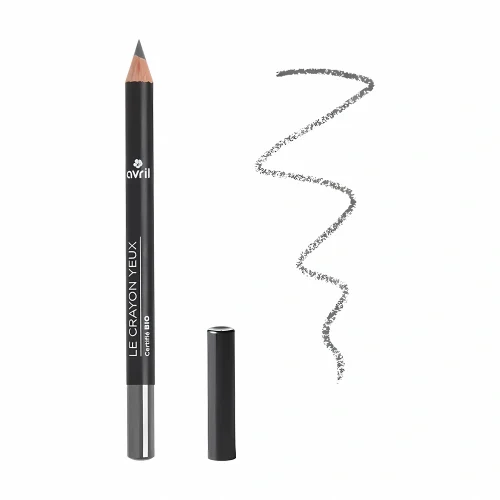 Crayon Yeux Gris Ardoise Bio Avril - Gris sophistiqué moderne 1 g Crayon yeux gris ardoise bio Avril 1 g maquillage naturel certifié