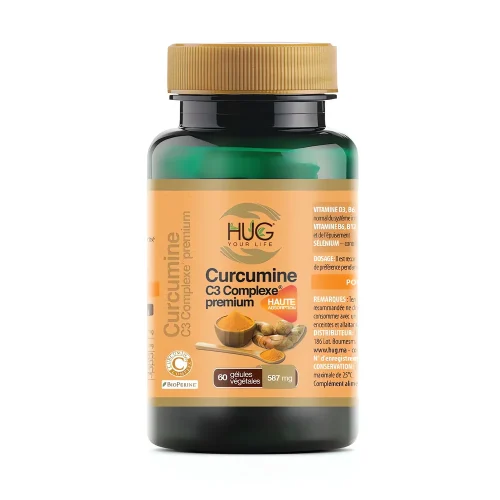 Curcumine C3 Complexe Premium 587mg 60 gélules Hug Your Life