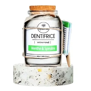Dentifrice poudre Menthe & Spiruline 150 g Natur'im haleine fraîche