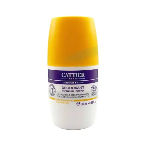 Déodorant fraîcheur d'agrumes 24h Cattier 50 ml, bio, naturel