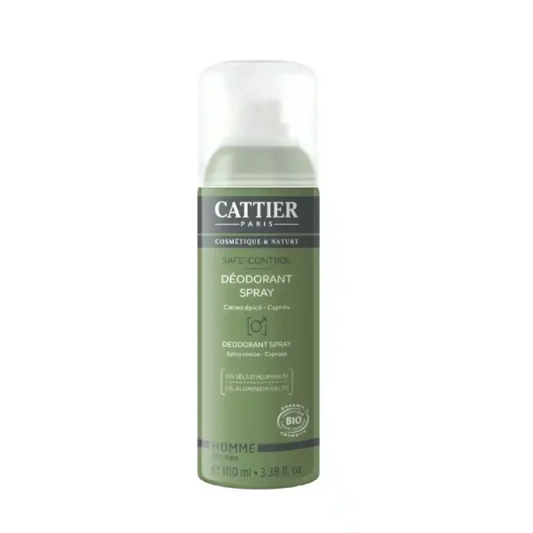 Déodorant homme self-control Cattier 100 ml, naturel, efficace, b