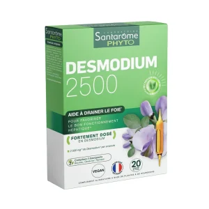 Boîte de 20 ampoules santarome desmodium 2500 bio