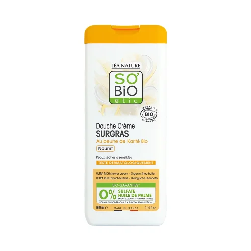 douche crème surgras huile karité 650 ml so’bio étic