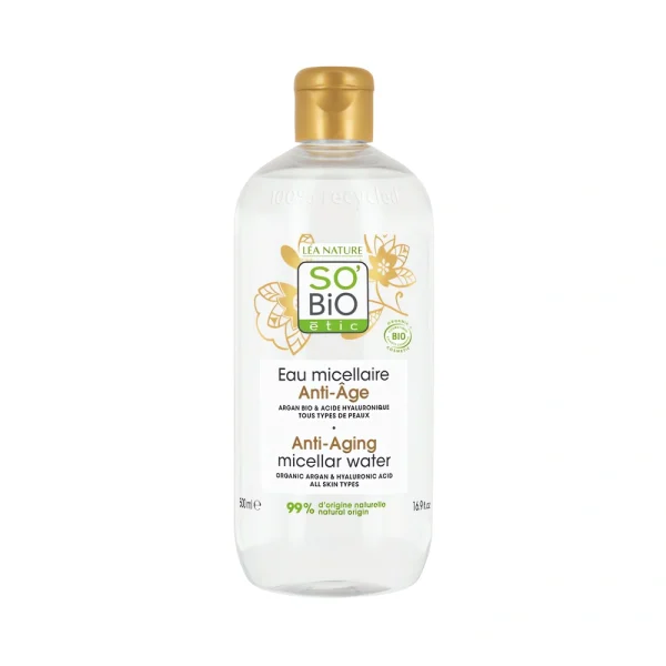 eau micellaire anti-age 500 ml so bio étic