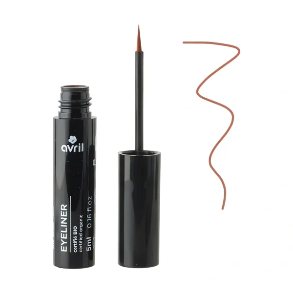 eyeliner marron bio Avril 5ml maquillage naturel trait précis chocolat