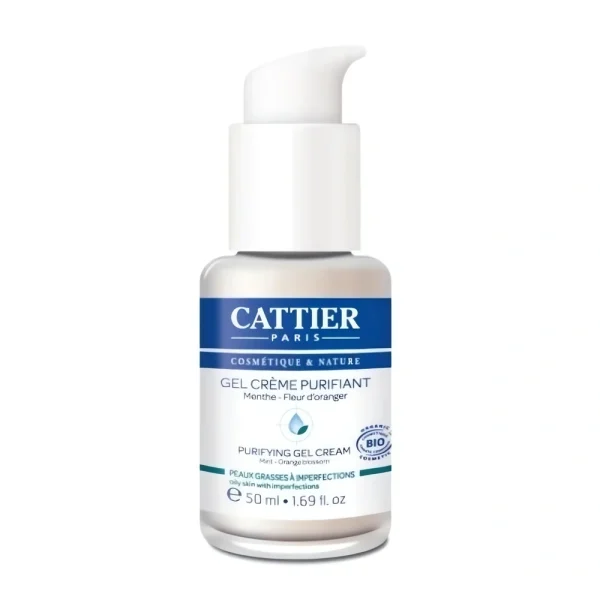 Gel crème purifiant Cattier – complément alimentaire soin visage – 50 ml