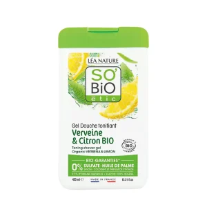 gel douche verveine citron 450 ml so’bio étic