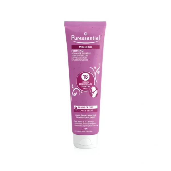 gommage express minceur 150 ml puressentiel, gommage corps minceur