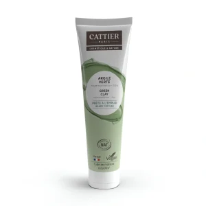 Tube argile verte Cattier 400 g, naturel, bio, soin peau