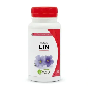 Huile de Lin 100 gélules MGD Nature complément alimentaire naturel