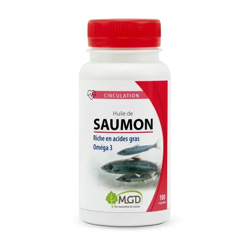 Huile de Saumon 100 gélules MGD Nature complément alimentaire naturel