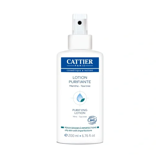 Lotion purifiante bio 200 ml Cattier – soin tonique peau mixte