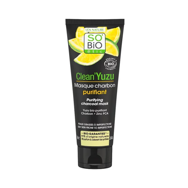 masque charbon purifiant 75 ml so bio étic