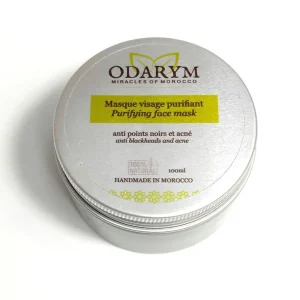 Masque visage purifiant anti-acné & anti points noirs – 100 ml – Odarym,masque visage purifiant anti-acné anti points noirs 100 ml odarym bio naturel maroc