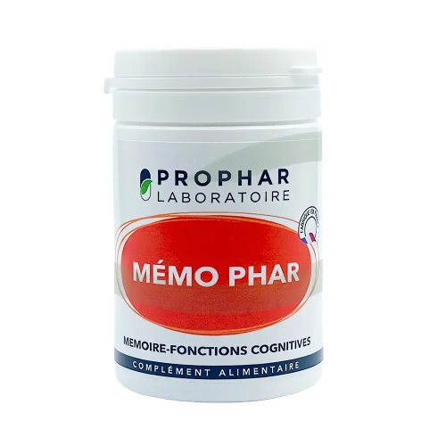 Memo Phar - 50 gélules - Prophar | Complément alimentaire pour la mémoire et la concentration memo phar – 50 gélules Prophar | concentration et mémoire naturelle