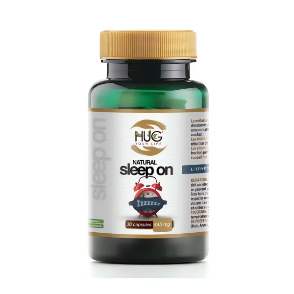 Natural Sleep 445 mg – 30 gélules – Complément alimentaire Hug Your Life