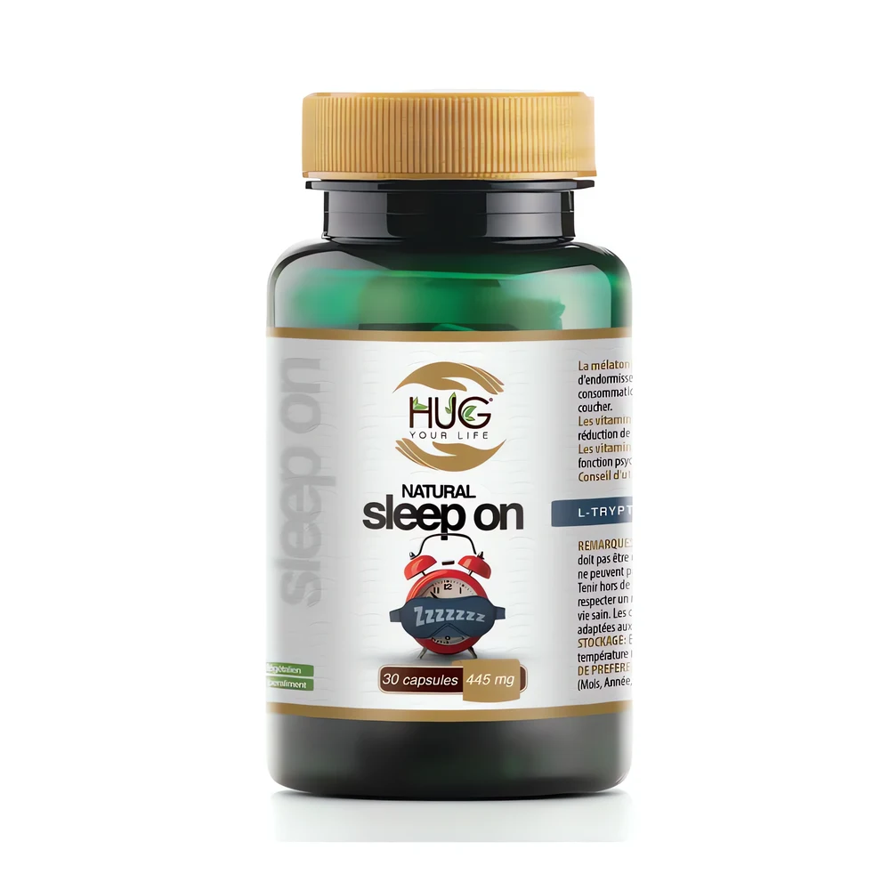 Natural Sleep 445 mg – 30 gélules – Complément alimentaire Hug Your Life