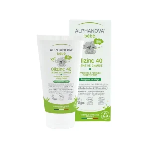 Olizinc 40 crème de change bio Alphanova oxyde de zinc huile d’olive