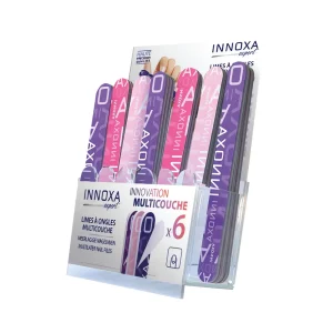 Présentoire limes à ongles multicouche pelable 48 17.8x0.5 cm Innoxa accessoire soin naturel